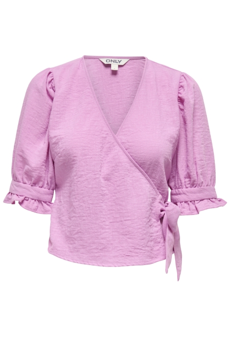 Only onlemmia life 2/4 tie wrap top pnt